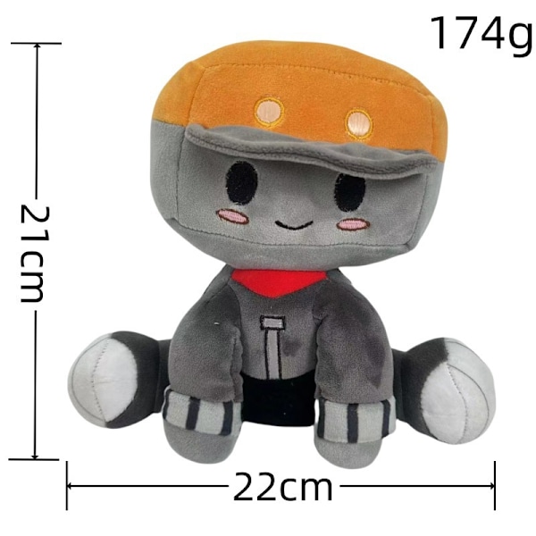 Blox Buddy Plyschleksak, Roblox Bacon Girl, Cool Boy Hat Dock, Julplyschdocka Present, Baseboll Baby Plyschleksak, Present till Män och Kvinnor Brown cap boy