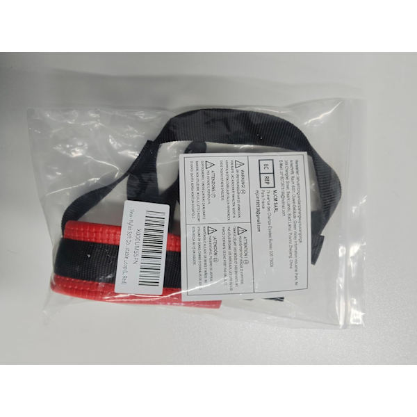 ILEPARK Nylon Muzzle for Store Hunder Forhindrer Biting, Barking og Chewing, Justerbar Bow Muzzle (L, Rød) Rojo L