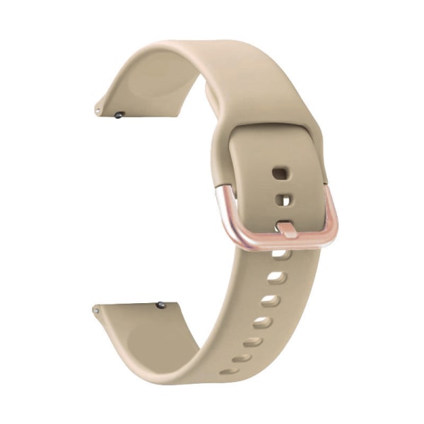 Passar till Samsung active2 färgat spänne silikonrem 14 färger valfritt Khaki gold 20mm