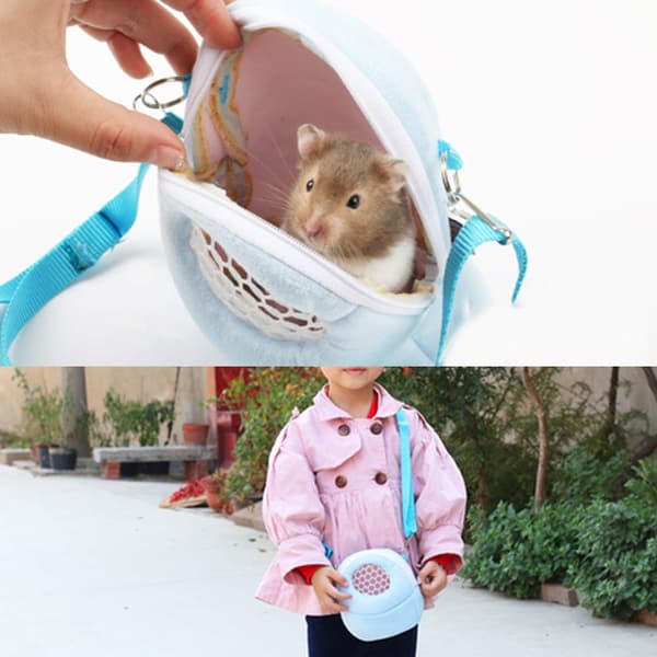 Bärbar Djurbärare, 2 st Andningsbara Hamsterreseväskor