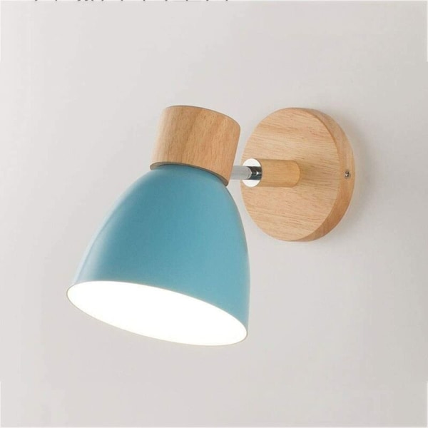 Vuoteen ääressä lukuvalaisin Moderni yksinkertainen olohuone eteinen kylpyhuone led-sininen lampunvarjostin ilman valonlähdettä vit