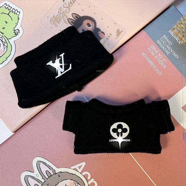 1 LABUBU-dräkt, V:s svarta set (hatt + tröja)^^ou 5 5
