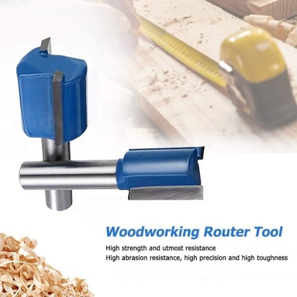 ®RisingFF 7 stk. 8mm Skaft Rett Fresetappsett for Trebearbeiding 6/8/10/12/14/18/20mm