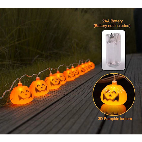Pumpalyktor, LED-ljusslingor, Pumpa LED-ljusslingor, Dekorationer Lyktor Strängljus 10 LED