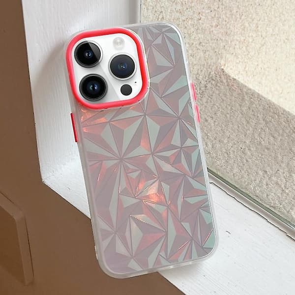 Laserskuret diamantmönster frostat telefonfodral för iPhone 12 Pro Max