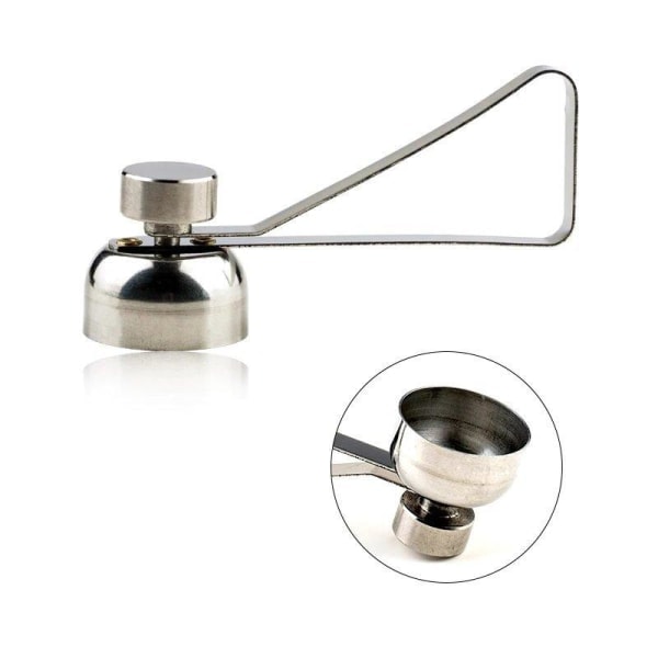 Praktisk äggtoppskärare, skalöppnare, metall äggöppnare silver one size