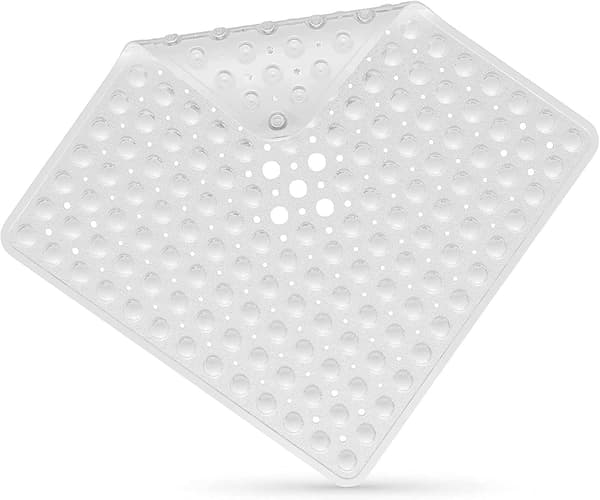 Duschmatta 53x53cm Mögelresistent Kvadratisk Dusch Halkskyddande Matta