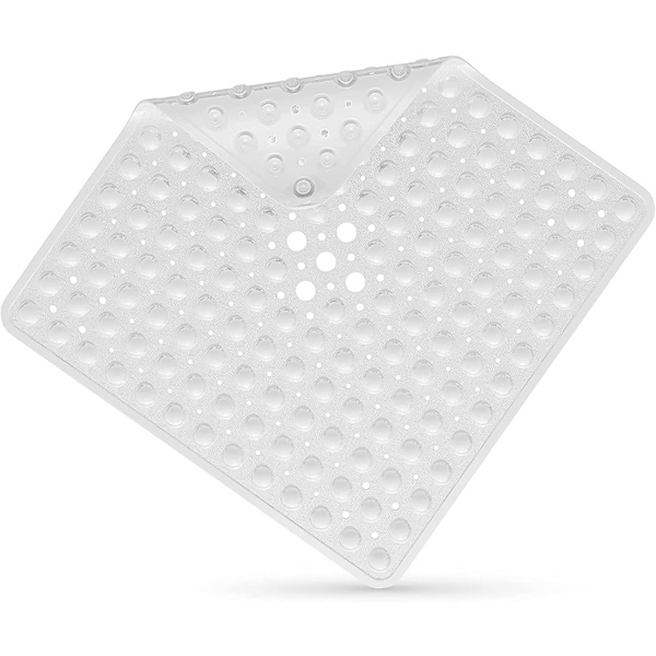 Dusjmatte 53x53cm Muggsoppresistent Kvadratisk Dusj Antislipp Matte