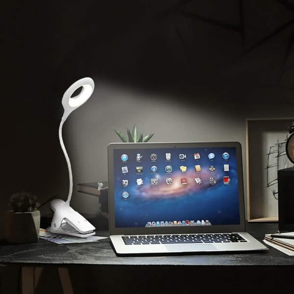 Kiinnitettävä Sängynpäätylukulamppu USB-Latautuva Lukuvalo