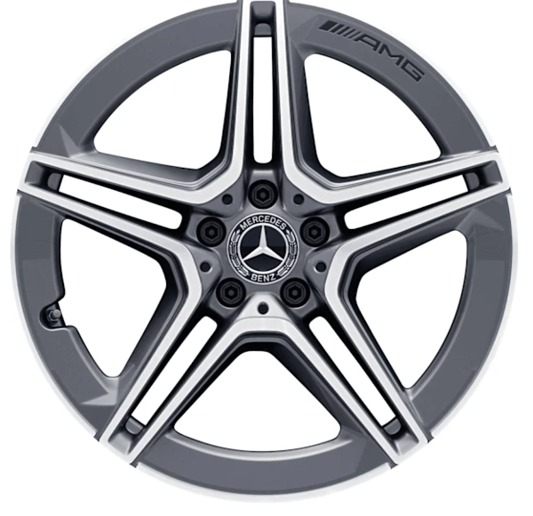 4-pack - Navkapslar/Hjulsymboler - Bil 75mm Benz Matt Black