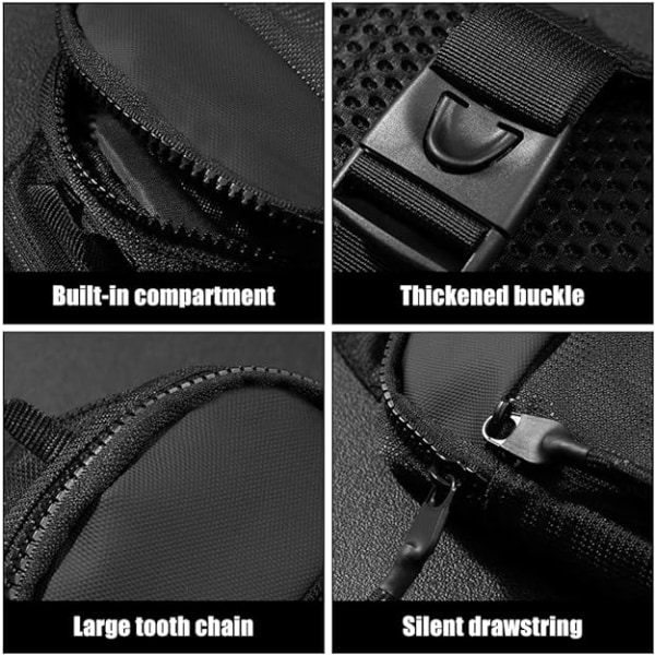 Axelväska, crossbody bröstväska vattentät för män och kvinnor vandring resor utomhussporter (blå) marinblå Navy blue