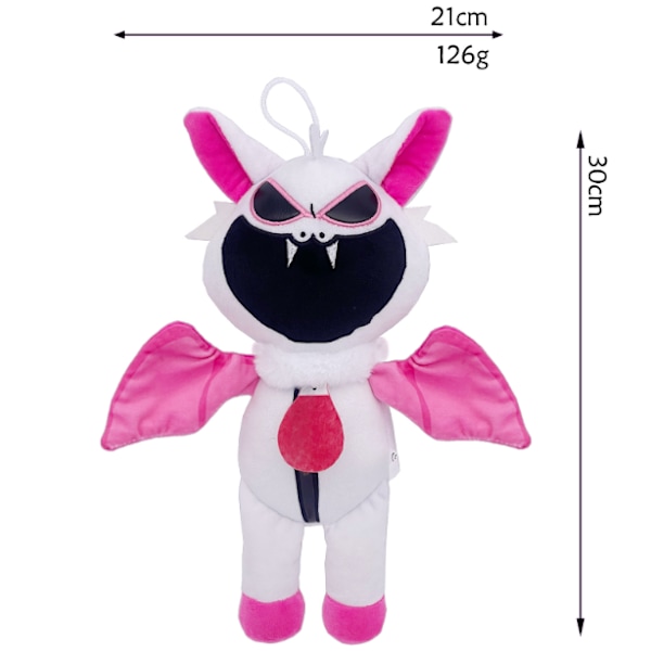 Painajainen Critters -pehmolelu Yarnaby Plushies -täytetyt eläimet Poppy Playtime -nukke Lasten lahjat Pink Bat