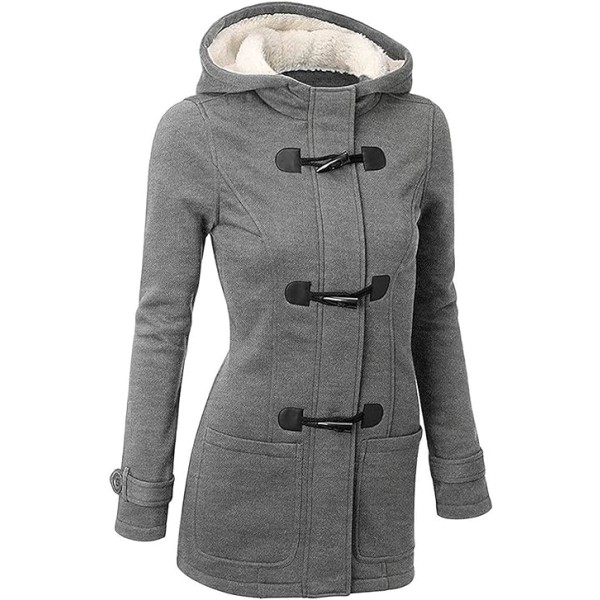 Harmaa naisten Bomber Jacket syksy/talvi ohut versio /XXL gray XXL