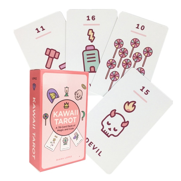 2024 uusi Tarot Oracle -korttikokoelman lautapelikortti Kawaii