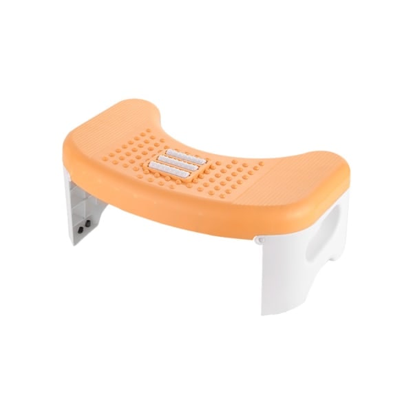 Kokoontaitettava WC-jakkara, kyykky-WC-jakkara, potta-askeljakkara, keltainen yellow