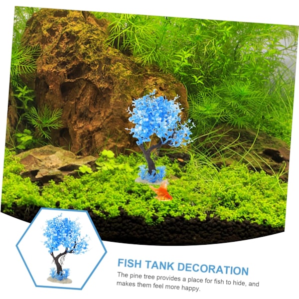 Akvariedekorasjon simulering vannplanter kjæledyr rekvisita reptil landskap fiske tank landskap dekorasjoner simulering planter