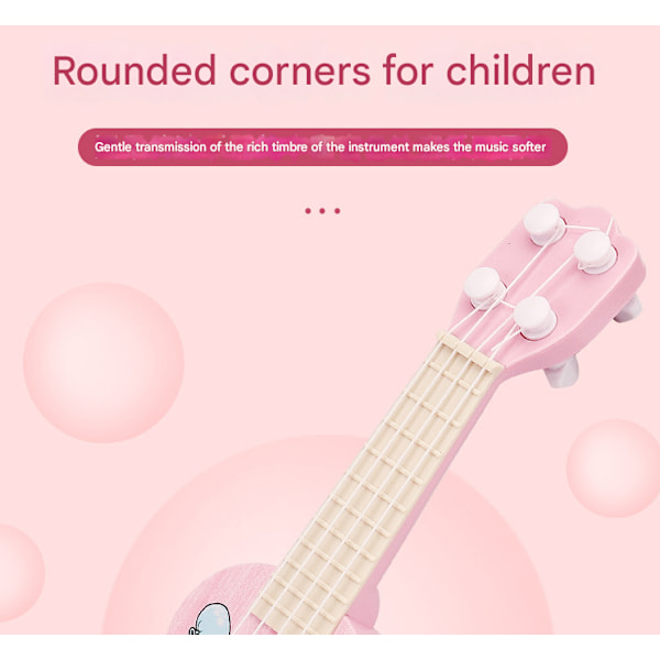 Barn kan spela ukulele tecknad dinosaurie gitarr leksak musikinstrument gränsöverskridande tidig utbildning upplysning musikleksak Dinosaur version