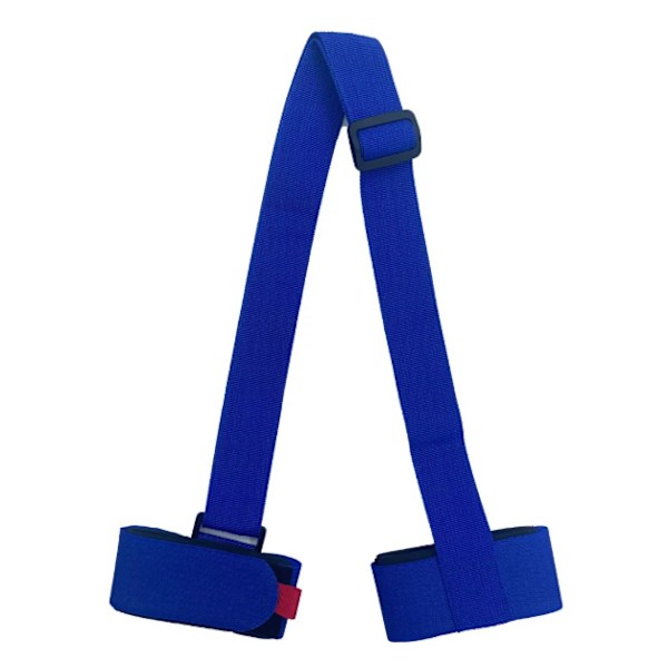 Snowboardholder - Udendørs Sports Ski Bindinger Håndholdte Snowboard Fastgørelsesstropper Velcro Dobbeltbrætstropper blue