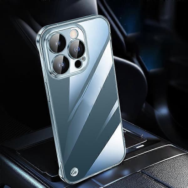 Elektroplettert rammeløst klart PC-telefondeksel for iPhone 13 Pro