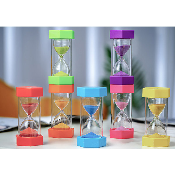 Sandtimer 3/5/10/20/30/60 minuter kökstimer barnspel leksaker, prydnader, högkvalitativ anti-fall sandtimer pink 10 minutes