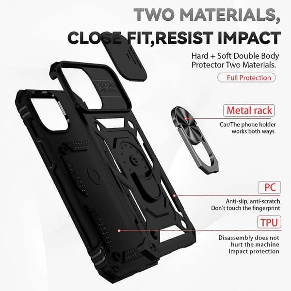 iPhone 14 Pro Max -puhelimen liukuva Camshield-pidike