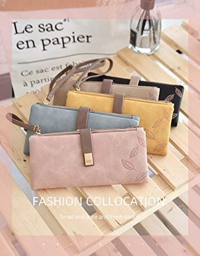 Dame Lommebok Stor Lang Sammenleggbar Clutch