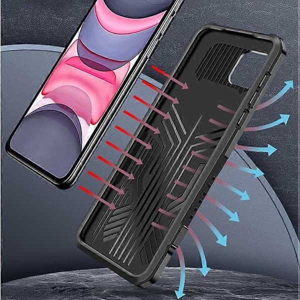 Maskin Armor Warrior Stöttåligt PC + TPU Skyddsfodral för iPhone 11