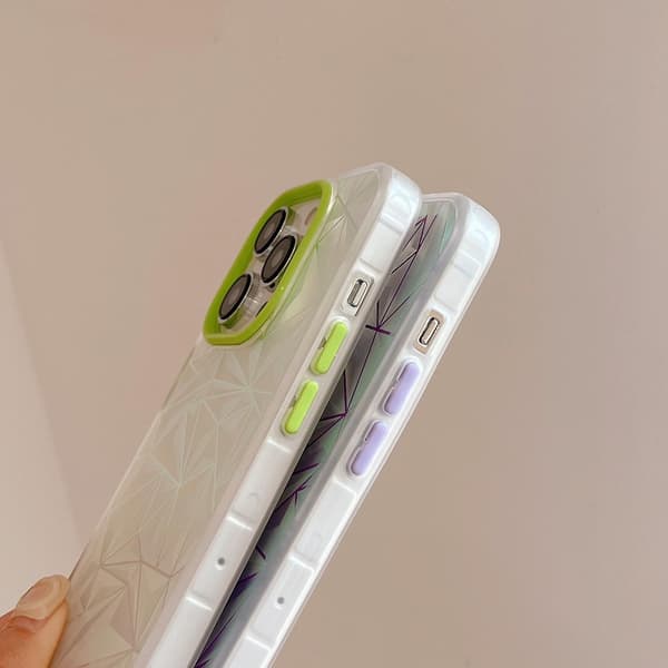 Laser Diamantmønster Frostet Telefondeksel for iPhone 12 Pro Max