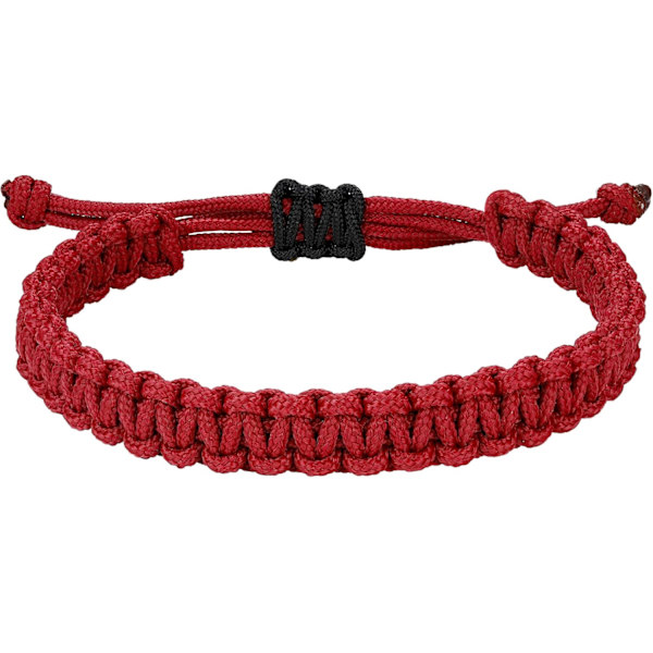 Miesten Nautical Rope -ranneke, käsin punottu laskuvarjoharjan ranneke, säädettävä vedenkestävä ranneke Rojo oscuro