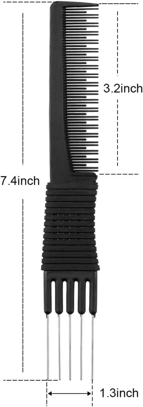 12-pack Svart Kolfiber Lyftkammar med Metalliska Tänder