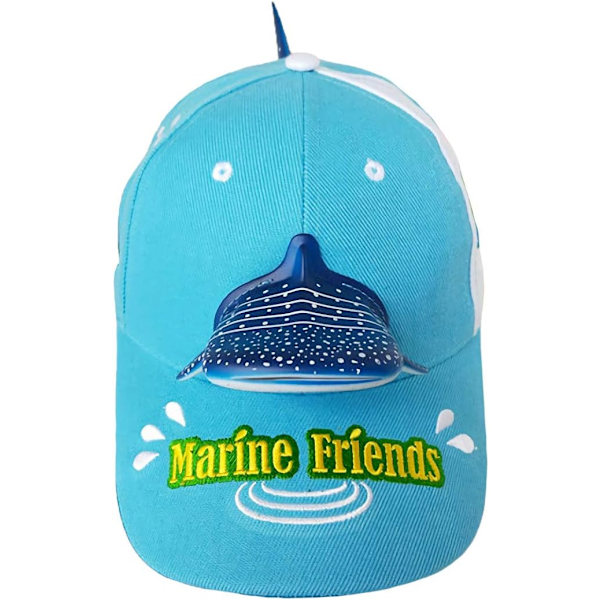 Djurhatt förälder-barn outfit fest färgglad djurhatt mode personlighet kamouflage basebollkeps barnhatt shark M