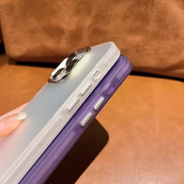 Laser Effekt Gradient Stødsikkert PC+TPU Telefoncover til iPhone 15 Pro