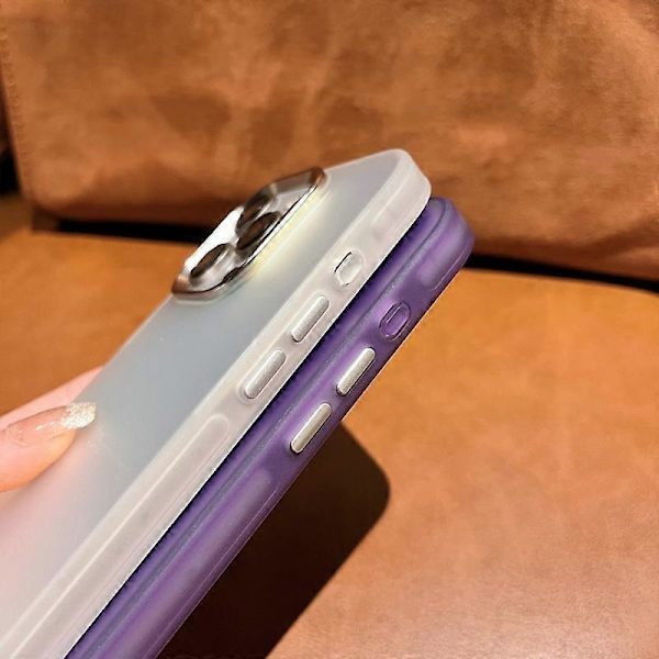 Laser Gradient Støtsikker PC+TPU Telefondeksel for iPhone 15 Pro