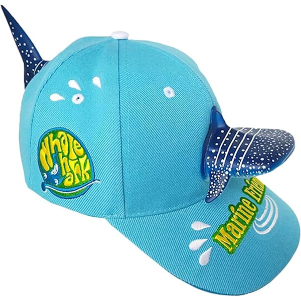 Dyrehat forældre-barn outfit fest farverige dyrehat mode personlighed camouflage baseball cap børnehat shark L