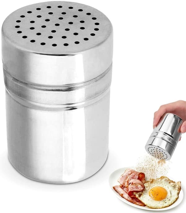 Krydderkrukke i rustfrit stål, Krydderdrysler, Krydderdrysler, Krydderdispenser