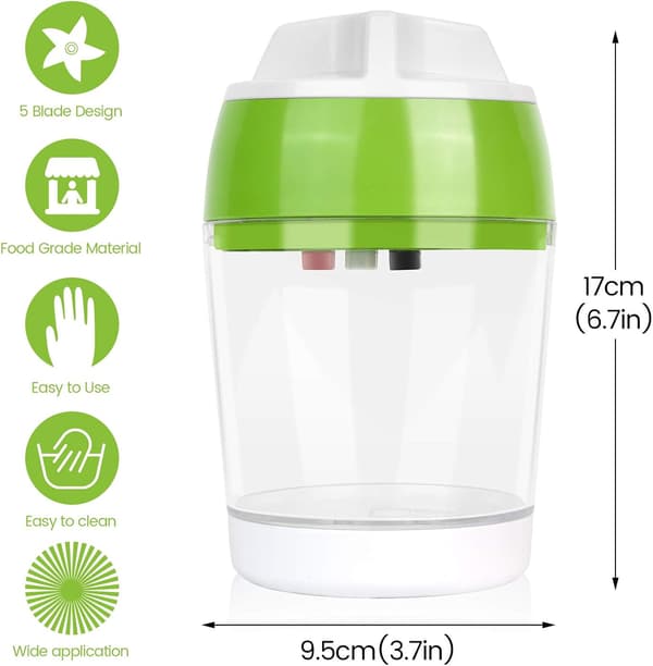 4-i-1 Spiral grønnsakskutter, grønnsaksspiralizer