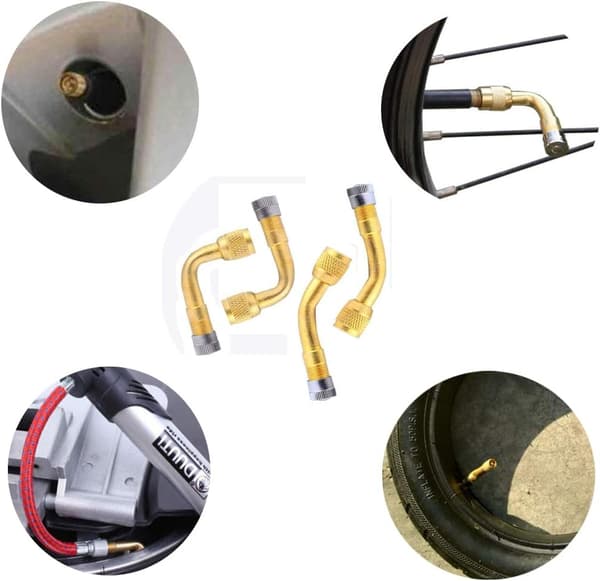 4 st Professionella Däckventilförlängningsadapter Kit