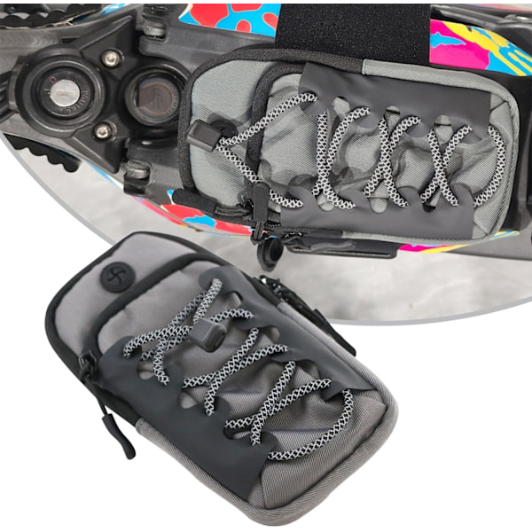 Motorcykel Værktøjspose, Motorcykel Telefonpose Batteripose Rammepose Opbevaring til Sur Ron S/X Light Bee S/X Segway X160/X260 Grey