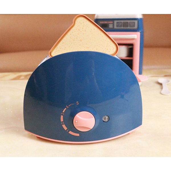 Simuleringskök leksak tvättmaskin brödrost mikrovågsugn låtsaslek kreativt barnleksaker, simuleringsbelysning Bread Maker
