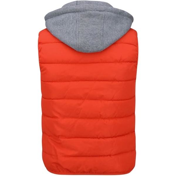 Orange ærmeløs jakke quiltet dunjakke /XL orange XL