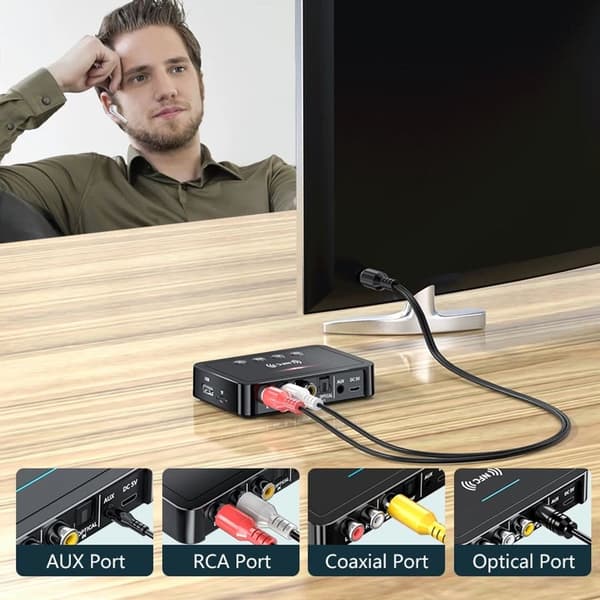 Trådløs Bluetooth 5.0 Receiver Stereo Højttalere