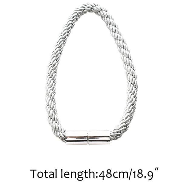 4x Magnetiska Gardinhållare Minimalistiska (Grå)