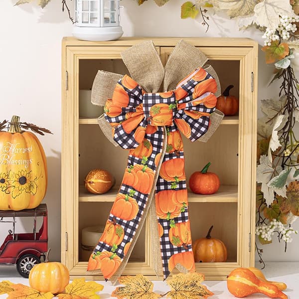 Tackgiving-båge Ornament, Höstbåge för Krans, 3 Stycken Höstskördedekorationer