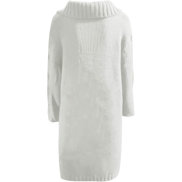 Ljusgrå L-storlek kofta stor tröja för kvinnor Light grey L