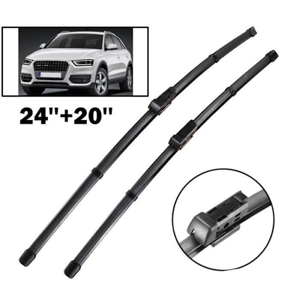 ®RisingFF 2 kpl Tuulilasinpyyhkijänsulat Sarja Audi Q3 MK1 2011 2012 2013 2014 2015 2016 2017 Q5 2008-2017