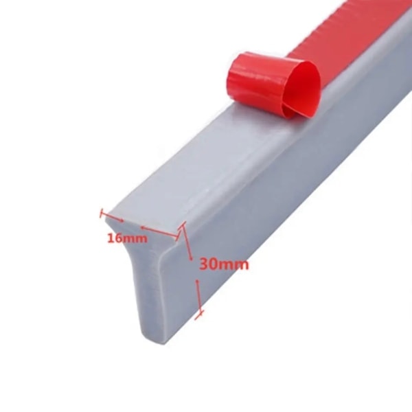 Vandstopper Vandholder strimmel - 200cm - Bruser - Badeværelse Transparent transparent