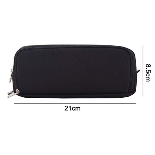 Stor etui, holdbar pennal Svart
