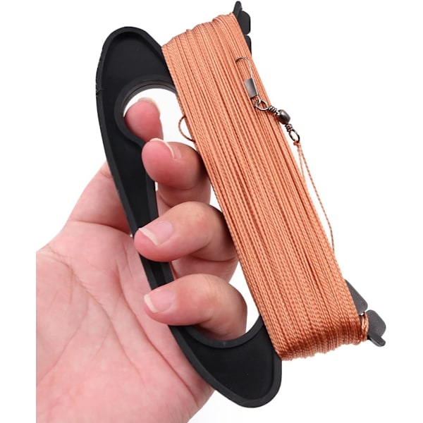 Dragesnelle Fly Kite String med viklebrett Fly Kite Line 100 m 2-pakning (svart)