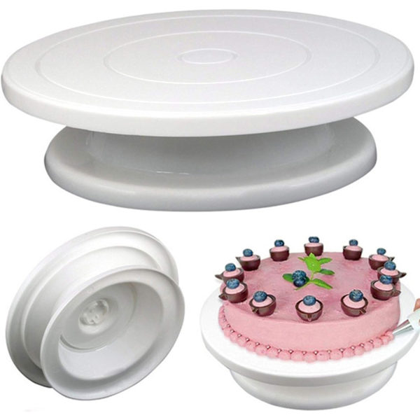Roterende kakefat, Fondant kake plast kakefat, kakevender