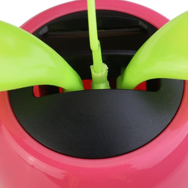 Glad Dansende Blomst Solcelledrevet Bil Dekoration (pink)